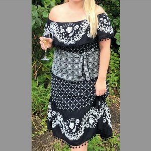 ANTHROPOLOGIE BLACK & WHITE DRESS